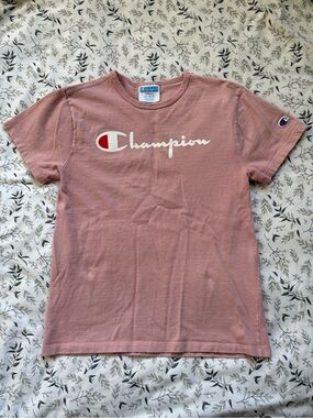 Champion Pink Short Sleeve Logo Tee